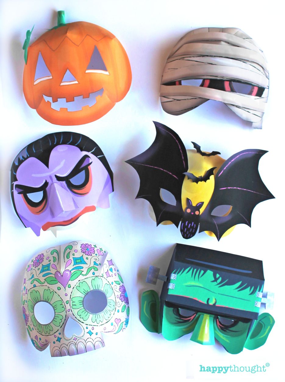 Halloween Maske Frisch Instantly Make Printable Halloween Masks for Parties