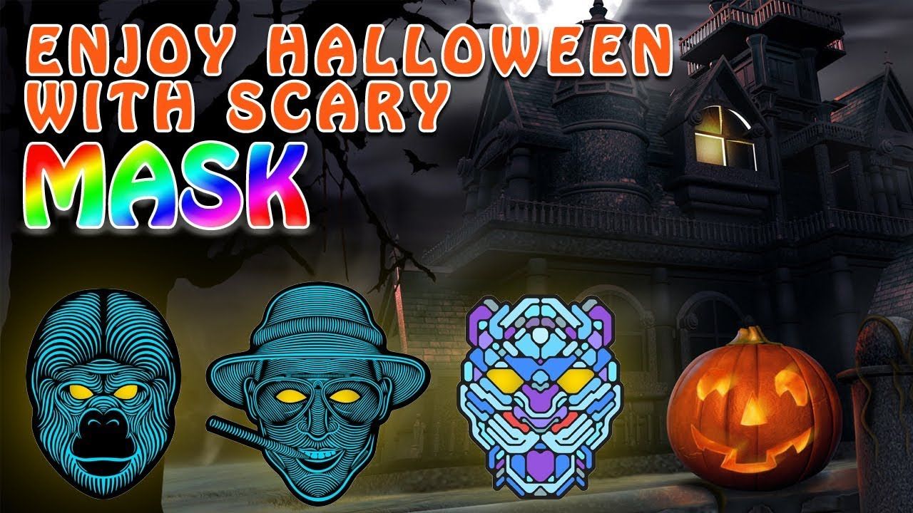 Halloween Maske Neu Halloween Led Voice Control Scary Mask theelitetrends