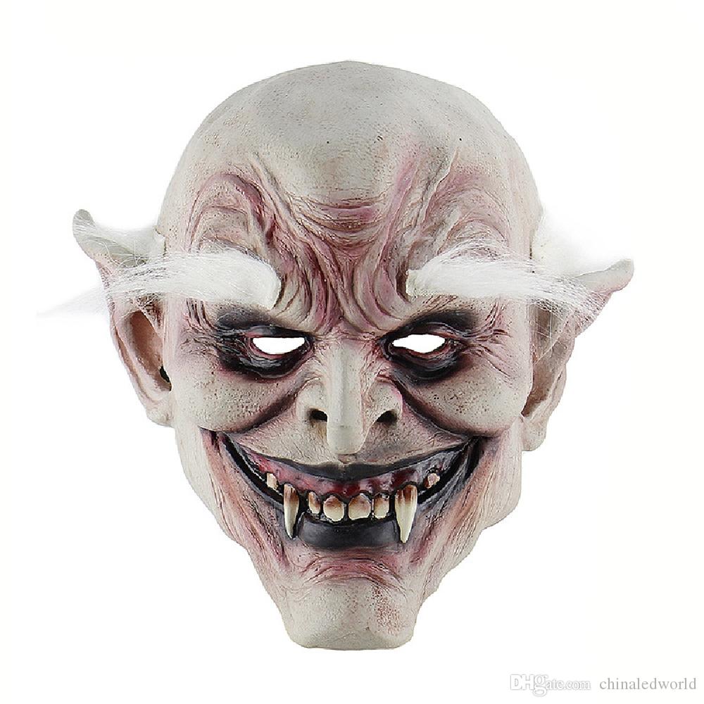 Halloween Masken Kaufen Neu Großhandel Yeduo Weißbrauner Alter Dämon Halloween Horror Teufel Masken Vampir Geisterhaus Von Chinaledworld $5 93 Auf De Dhgate
