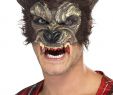 Halloween Masken Kaufen Schön Herren Werwolf Halb Gesichtsmaske Mit Fell Und Zähnen