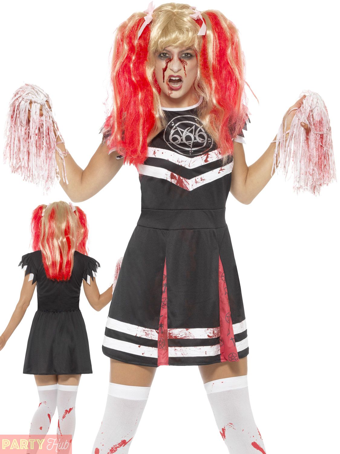 Halloween Outfit Damen Einzigartig La S Satanic Zombie Cheerleader Costume Womens Halloween