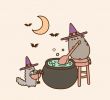 Halloween Sachen Genial Pusheen Witch On Weheartit