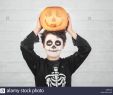 Halloween Schminktipps Neu Happy Halloween Funny Child In A Skeleton Costume with