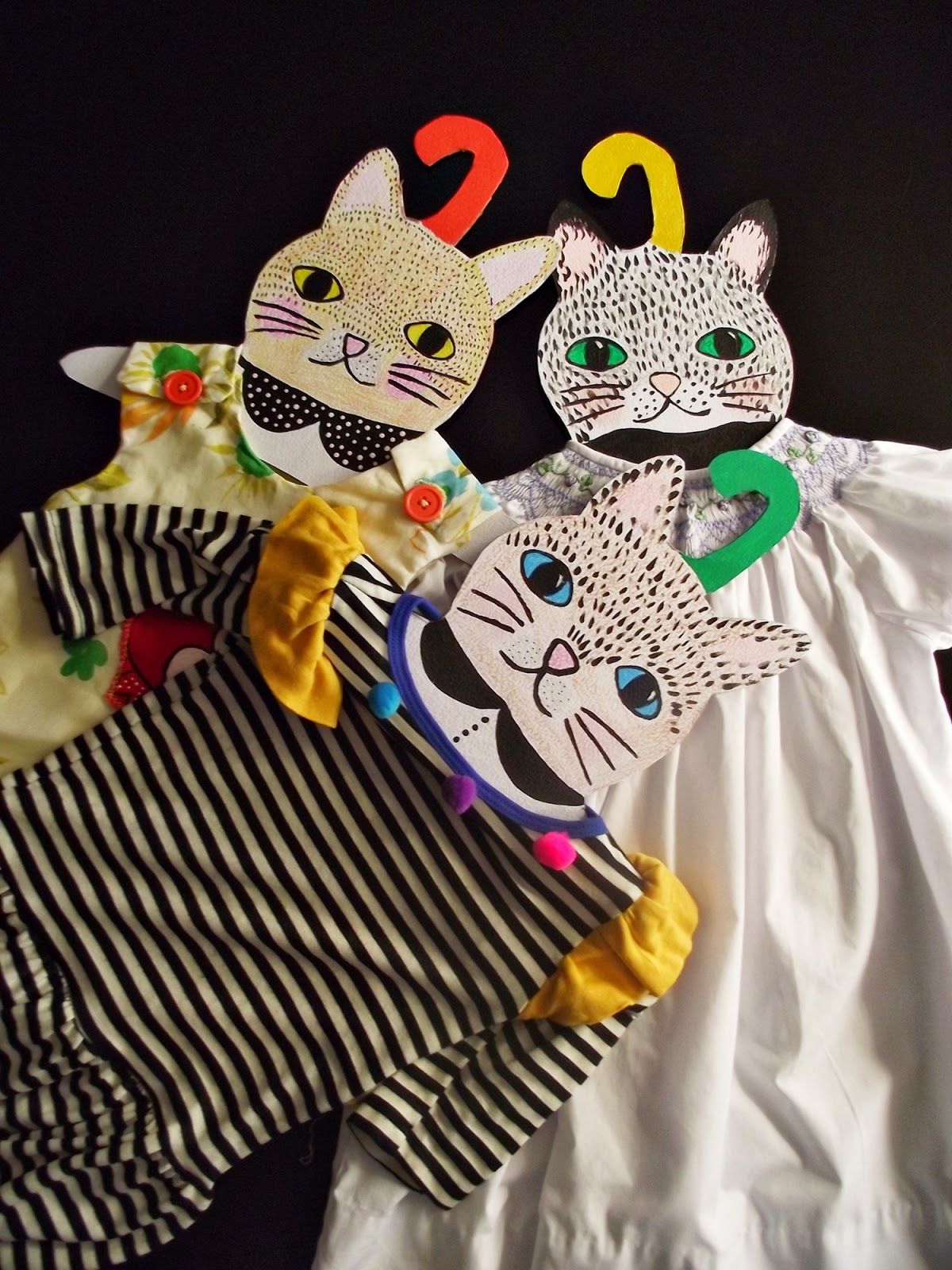 Halloween Schmuck Luxus Llevo El Invierno Cat Lovers Handmade Hangers for Kids