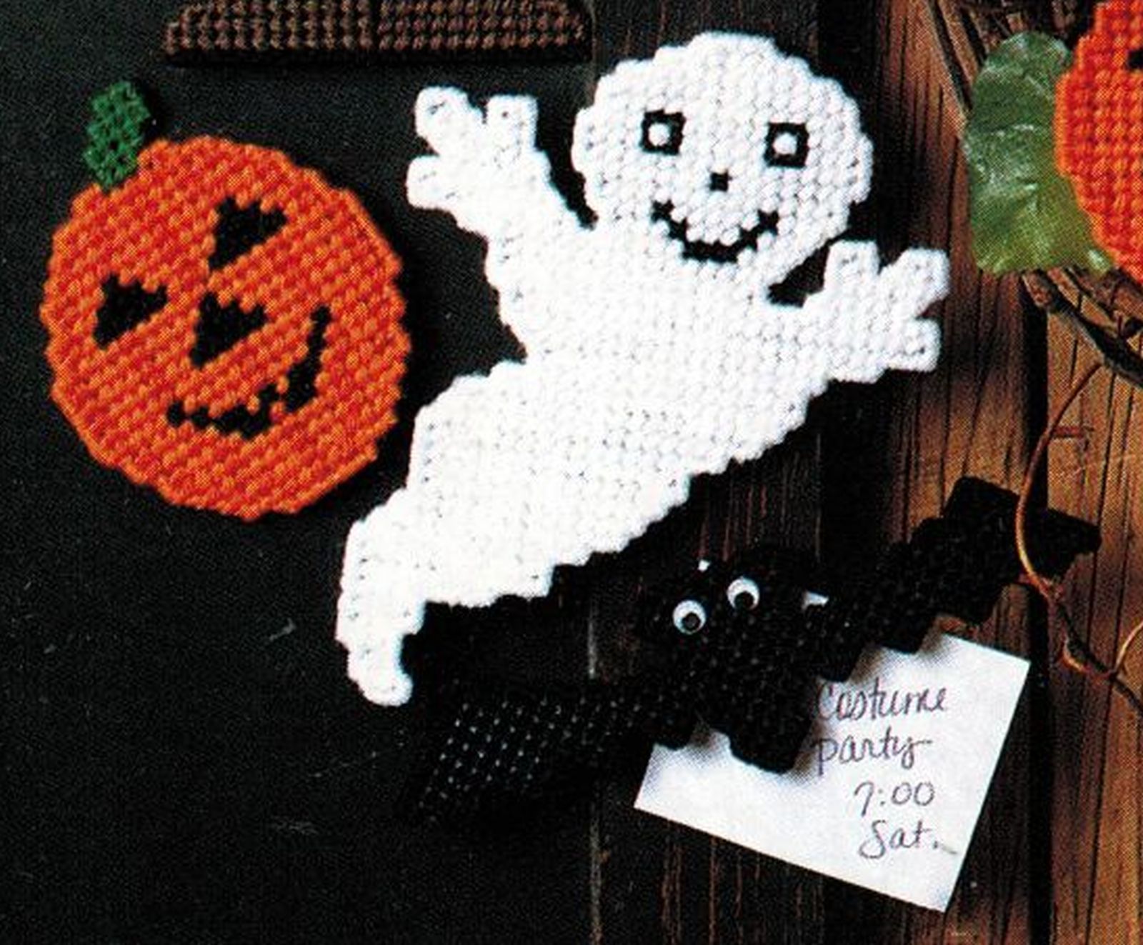 Halloween Schmuck Schön Pumpkin Bat Ghost Haunted House Halloween Wreath Plastic