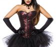 Halloween Schwarzes Kleid Inspirierend Damen Pailletten Fantasy Kostüm Teufel Verkleidung Aus Corsage Kette Widderhörner Und Tutu Rock In
