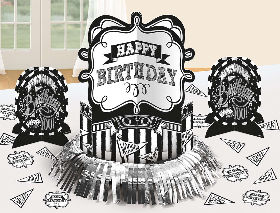 black white party tischdeko set happy birthday 23 teilig 1L3jn9FiTI63fT 600x600 2x