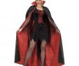 Halloween Verkleidung Elegant Kostiumy I Przebrania Kostüm Damen Cape Satin Rot Schwarz Ca