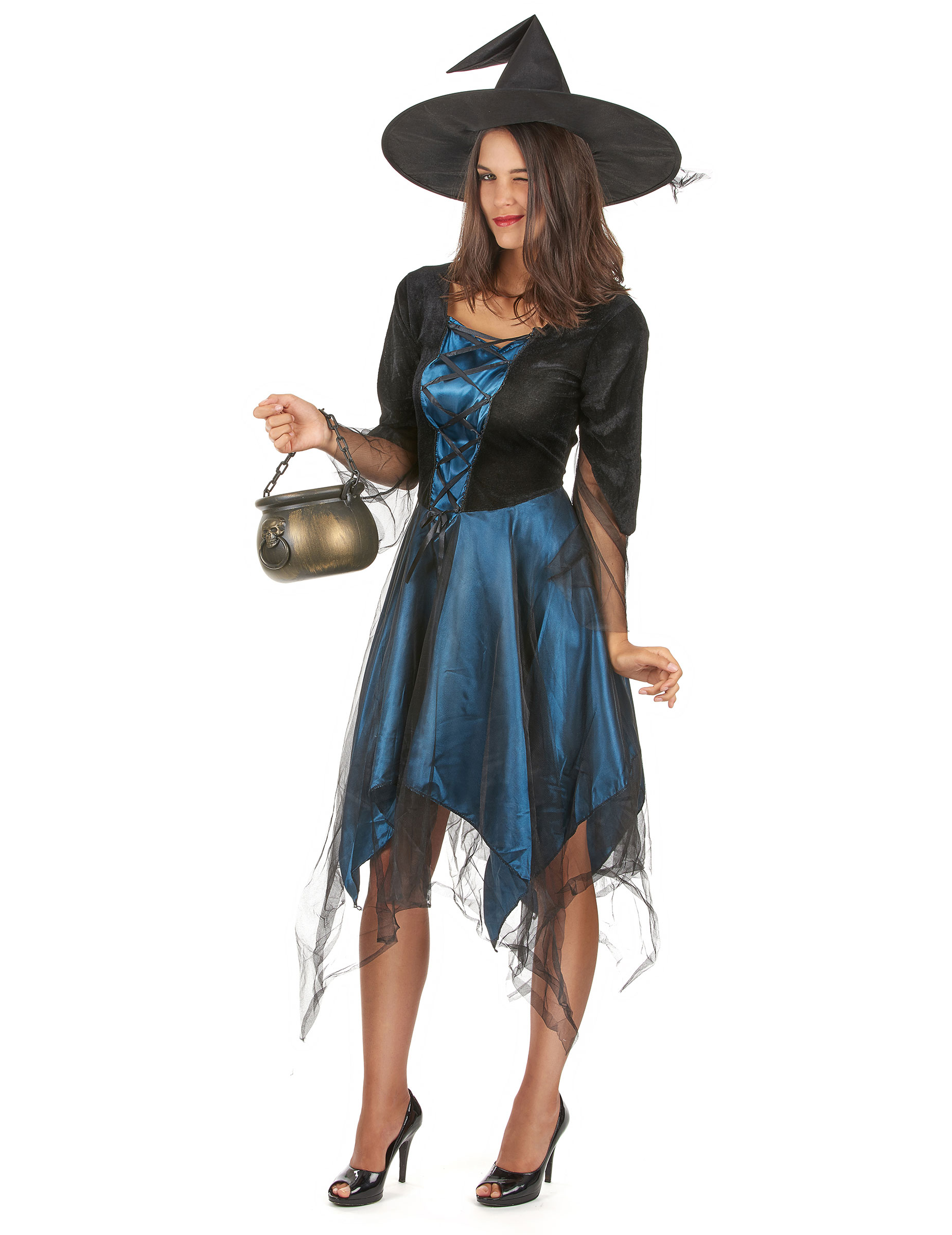Hexen KostÃ¼me Damen Inspirierend Kostüm Blaue Hexe Für Damen Kostüme Für Erwachsene Und