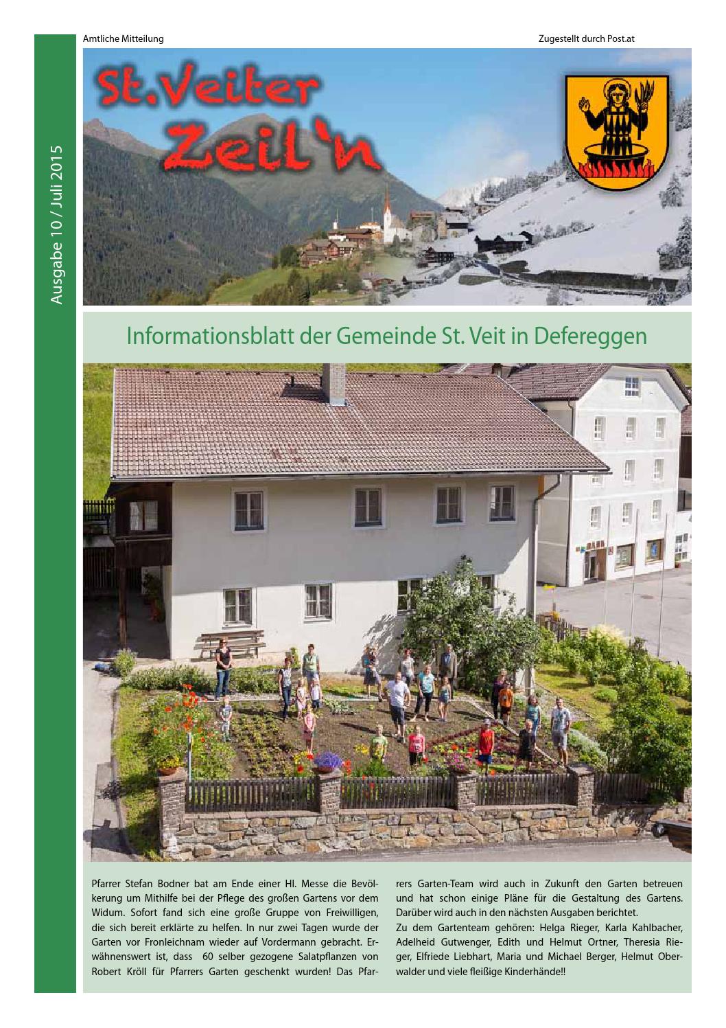 Holzskulptur Garten Schön St Veiter Zeil´n Ausgabe 10 by Defereggental issuu
