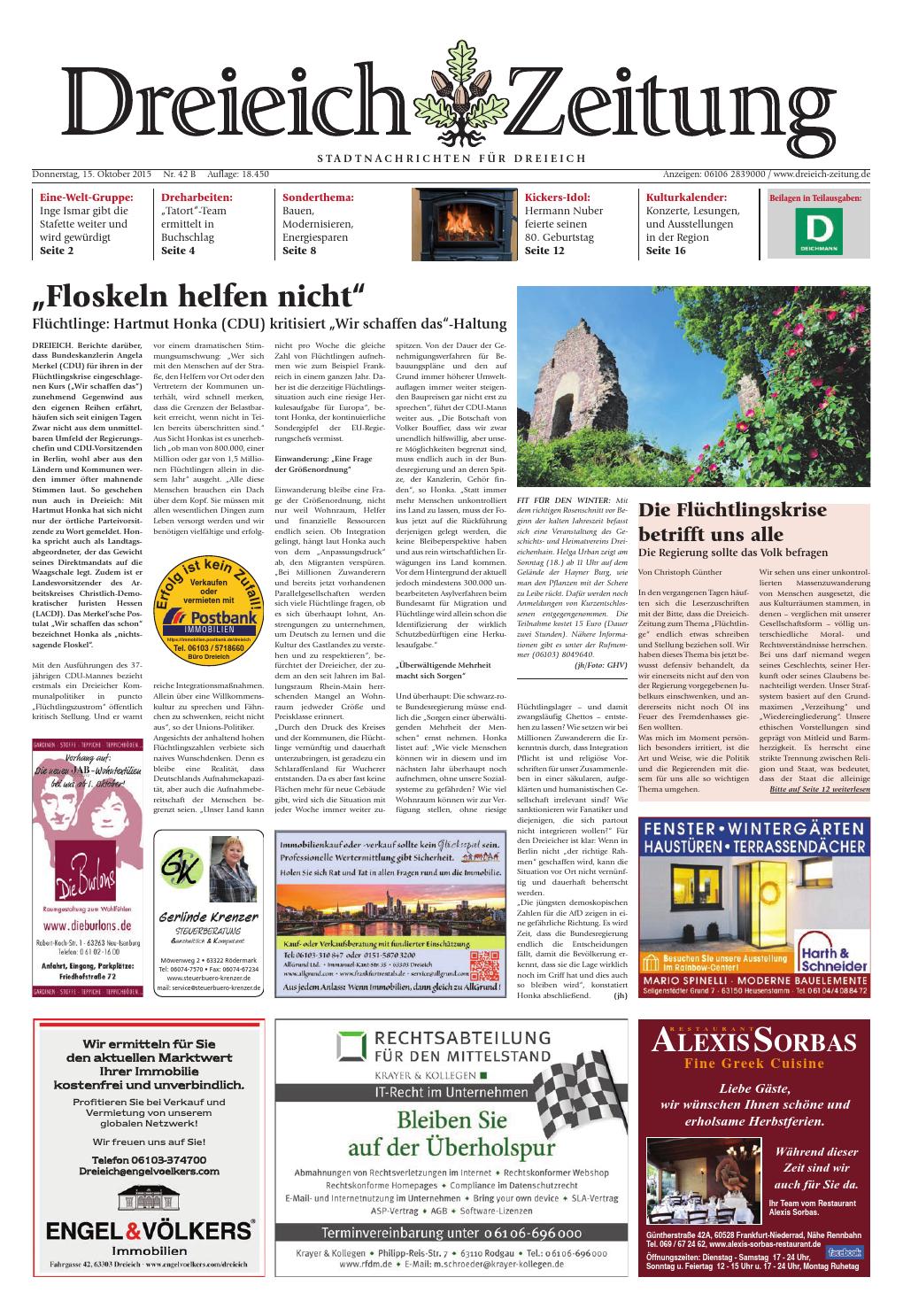Holzstele Garten Schön Dz Online 042 15 B by Dreieich Zeitung Fenbach Journal issuu