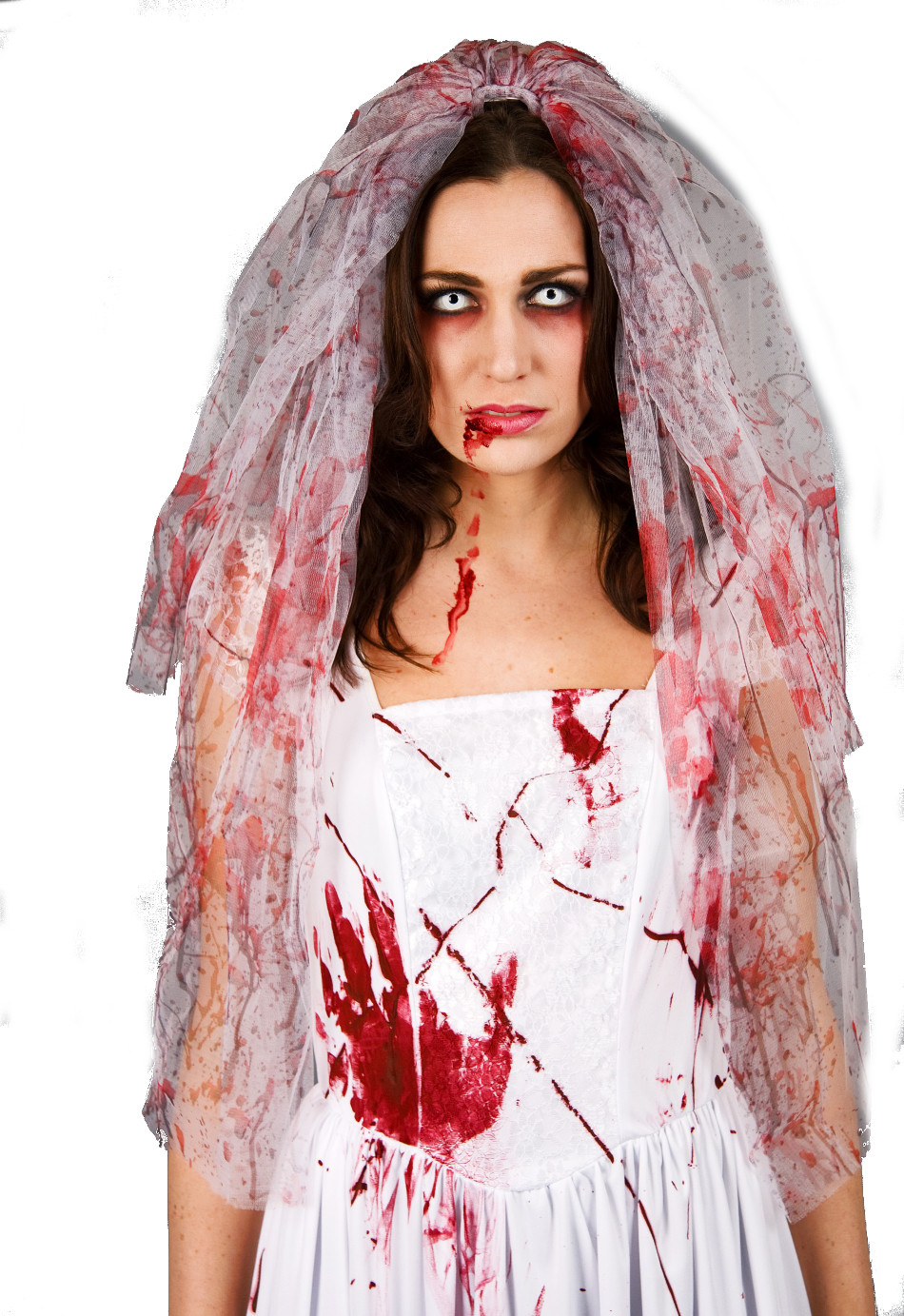 Horror Braut KostÃ¼m Genial Blutverschmierter Brautschleier Schleier Zombie Braut