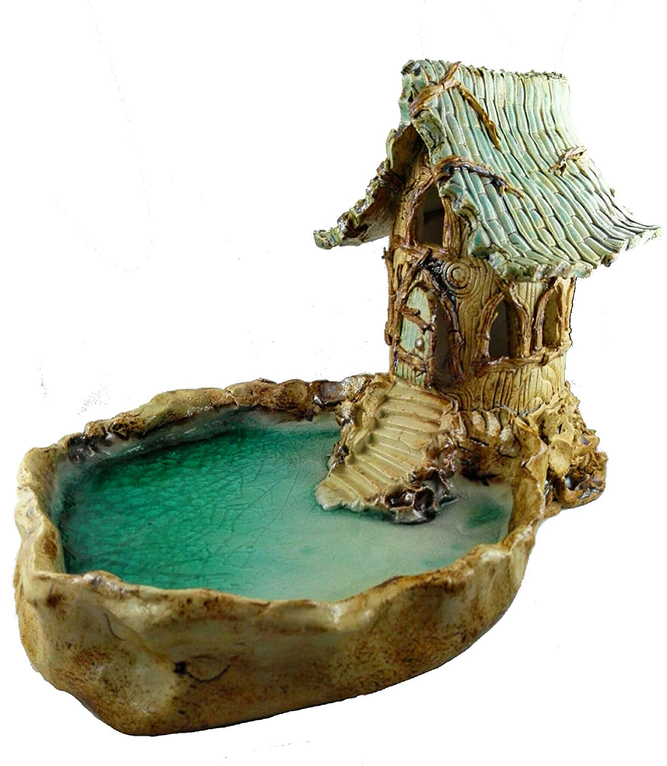 Keramik Gartendeko Inspirierend Keramik Vogeltränke Vogelbad Windlicht sommer Gartendeko