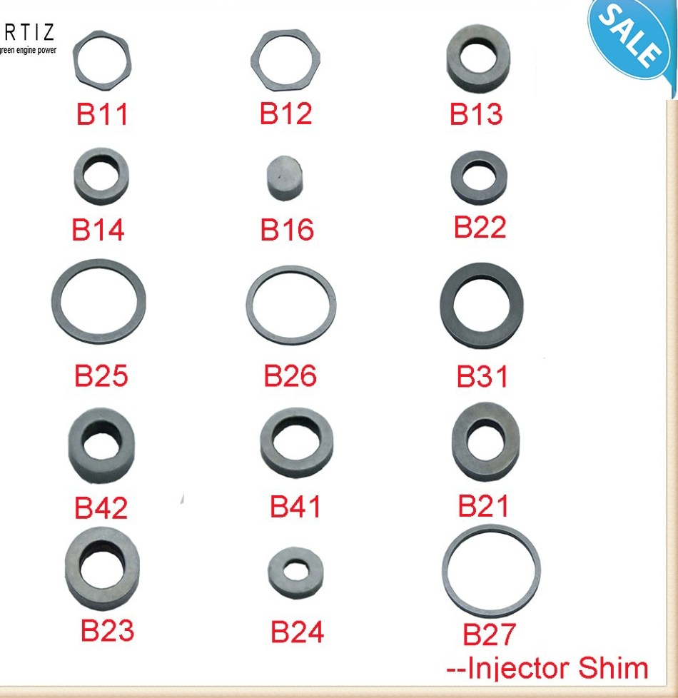 ORTIZ mon Rail Injector adjustment shims B11 B12 B13 B14 B16 B22 font b B25 b
