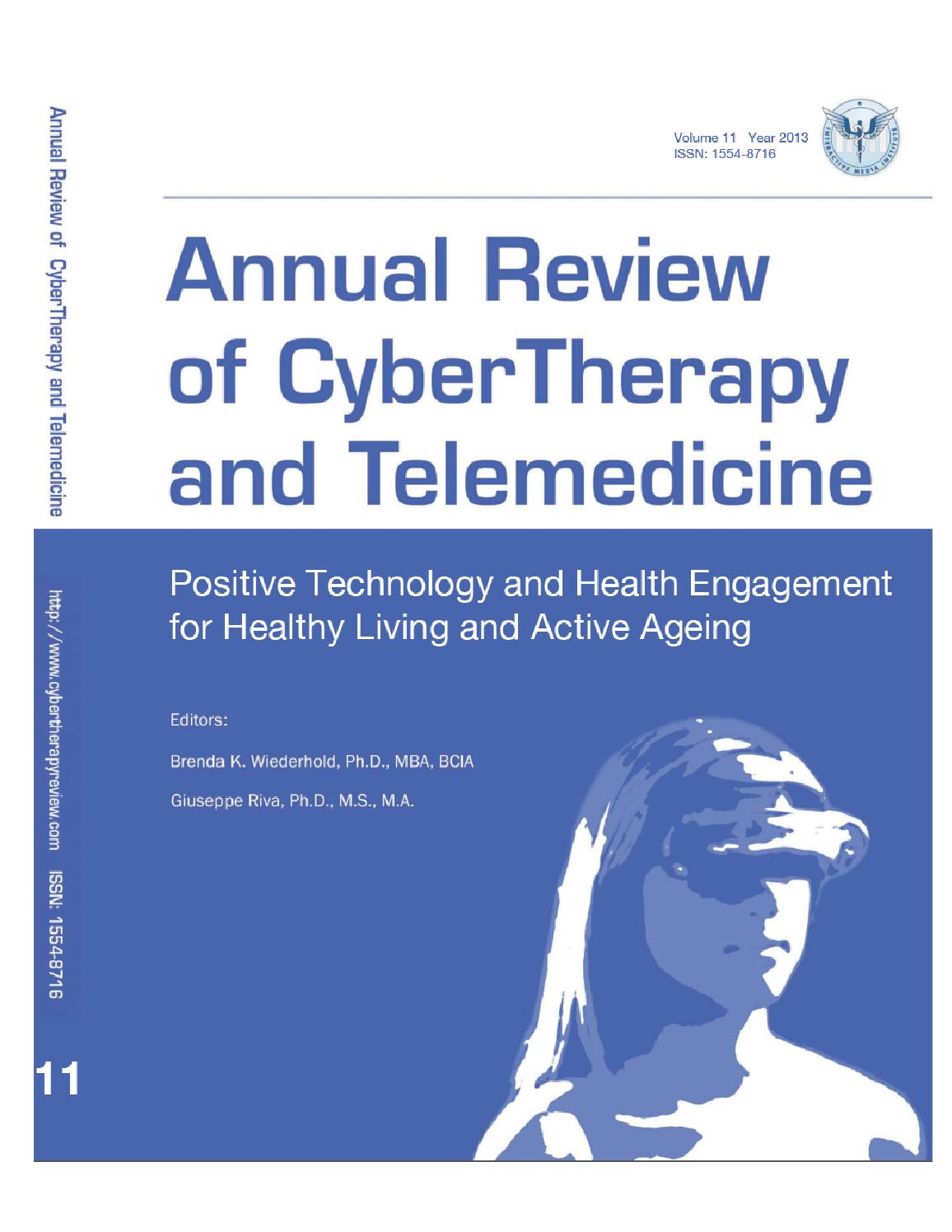 KostÃ¼mideen Frauen Inspirierend Annual Review Of Cybertherapy and Telemedicine Volume 11
