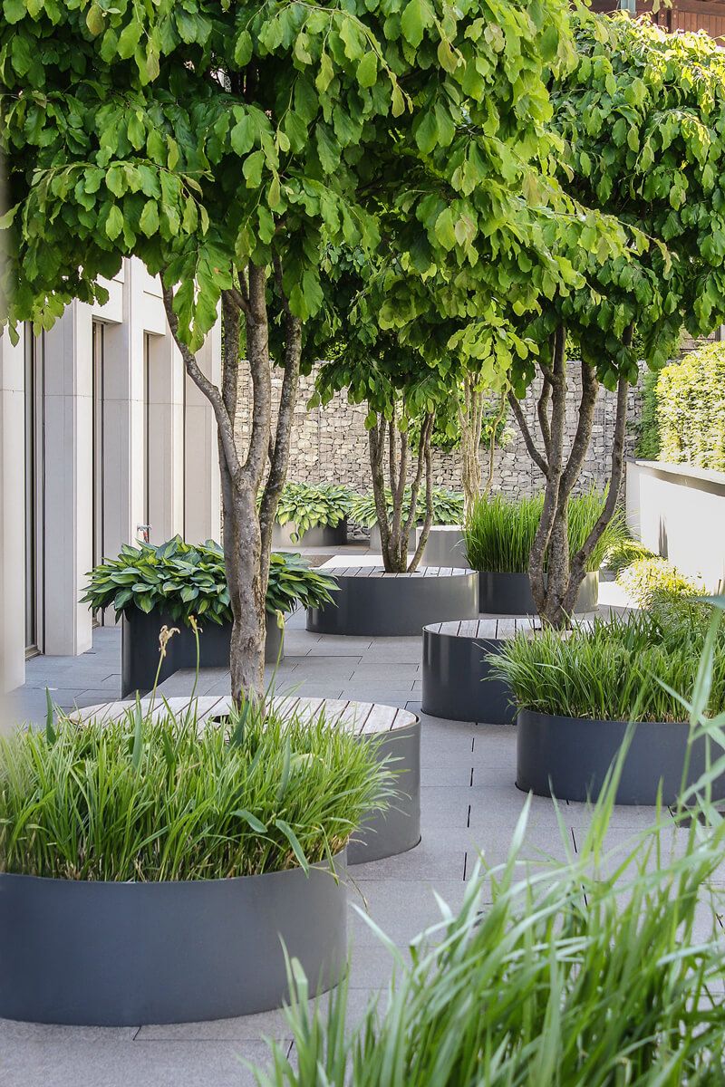 Kreative Gartengestaltung Schön Grün Entspannt Augen Das Geschäftshaus Erlen In