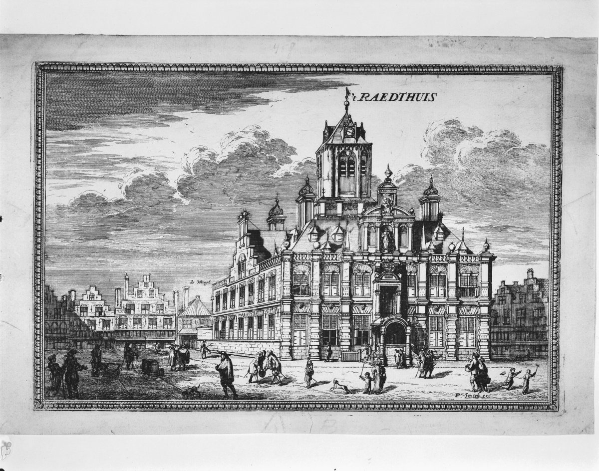 Gravure uit Dirck van Bleyswijck beschrijving der Stadt Delft 1667 Delft RCE
