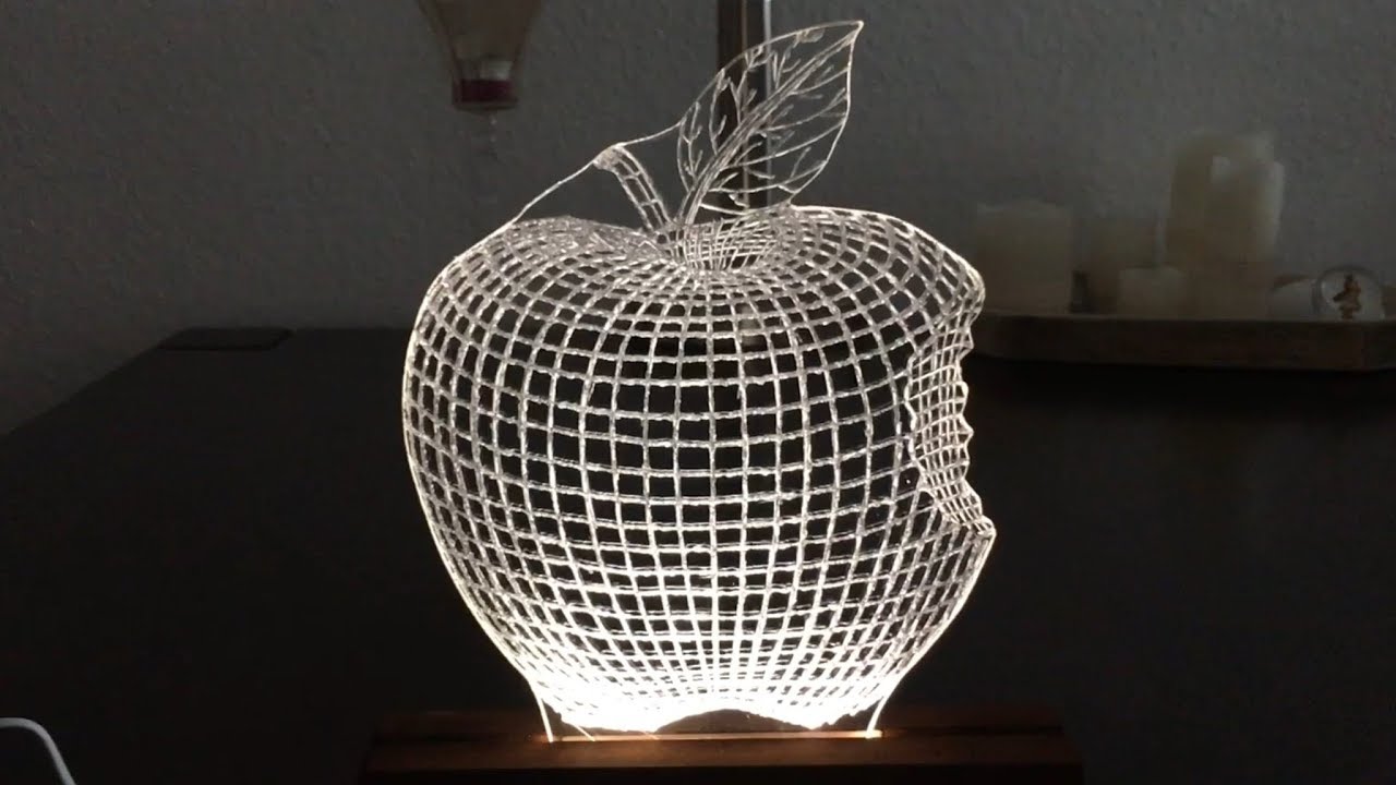 Lampe Diy Einzigartig Led 3d Lampe Aus Plexiglas Selber Bauen Diy