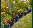 Landschaftsgestalter Inspirierend Upcycle Glass Bottles Into A Garden Border