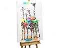 Leuchtturm Deko Garten Schön Acryl Gemälde Fabulous Giraffes 70x100cm
