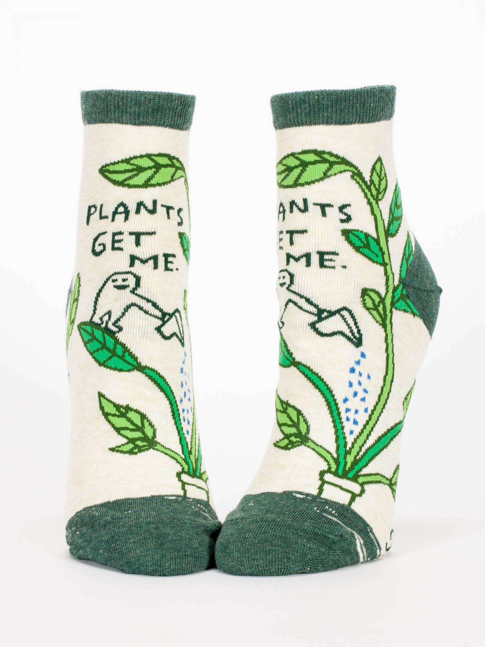 Lustige Gartendeko Schön Plants Get Me Novelty Green and White socks