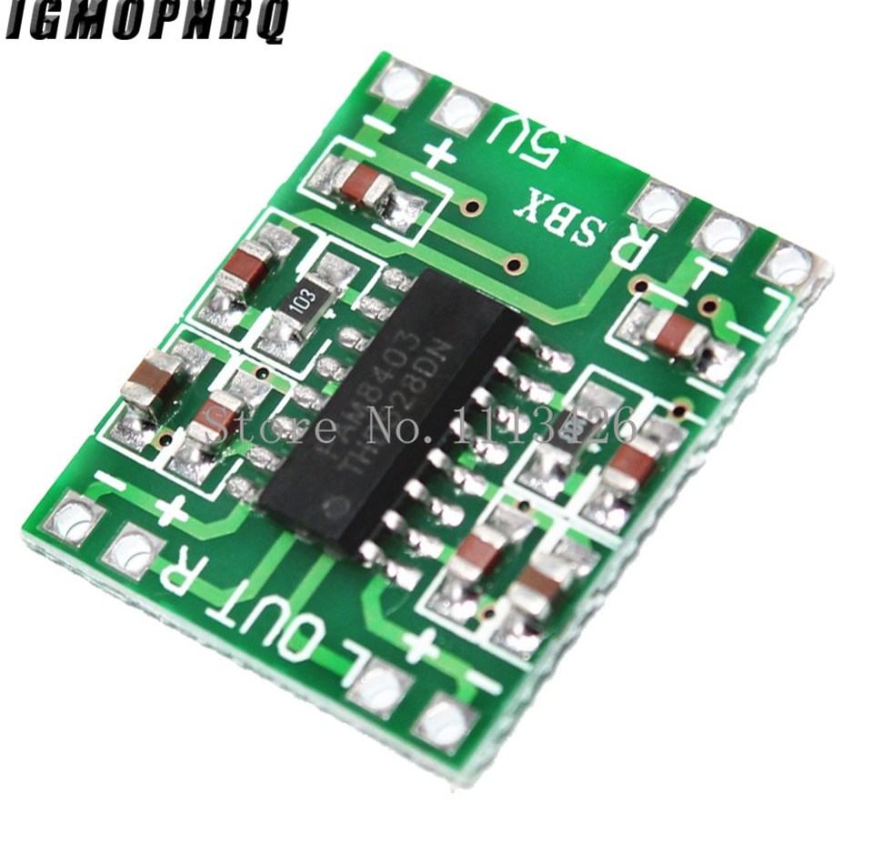 5pcs lot PAM8403 Super mini digital power amplifier board miniature class D power amplifier board font