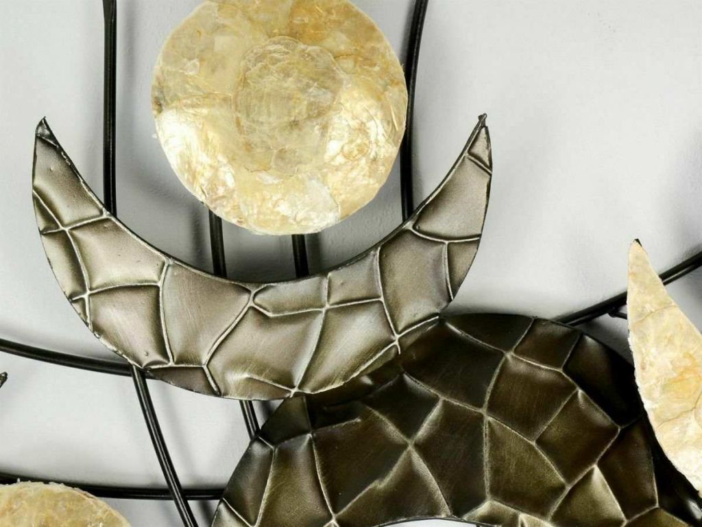 wanddeko metall modern elegant design wanddeko wandbild muschel modern metall 80x62cm monde silber od gold of wanddeko metall modern