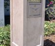 Moderne Gartenbepflanzung Neu Newport Cast Concrete Mailbox Post with Locking Box by Platt