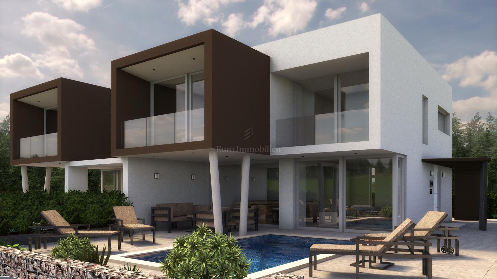 modern new duplex villa umag istria sea view4