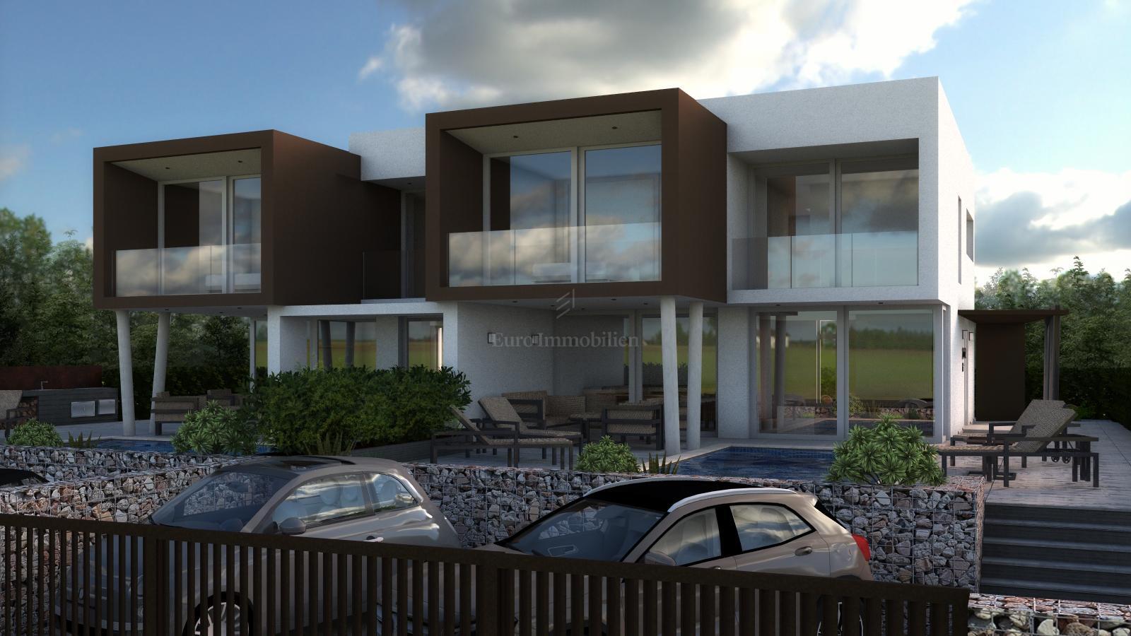modern new duplex villa umag istria sea view5