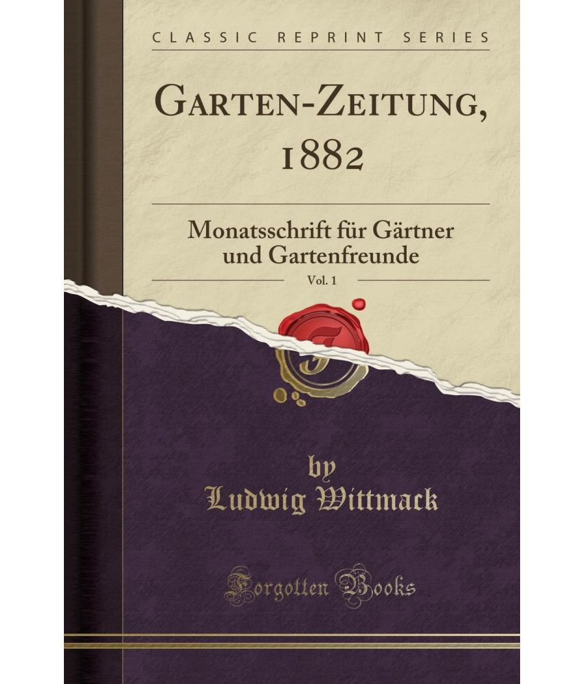 Garten Zeitung 1882 Vol 1 SDL 1 ae27f