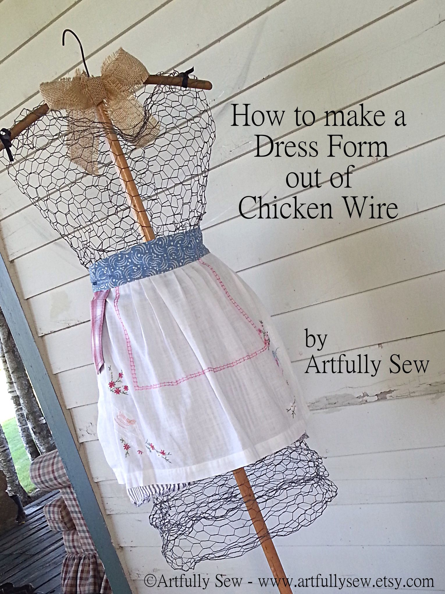 Originelle Gartendeko Elegant Diy Dress form From Chicken Wire