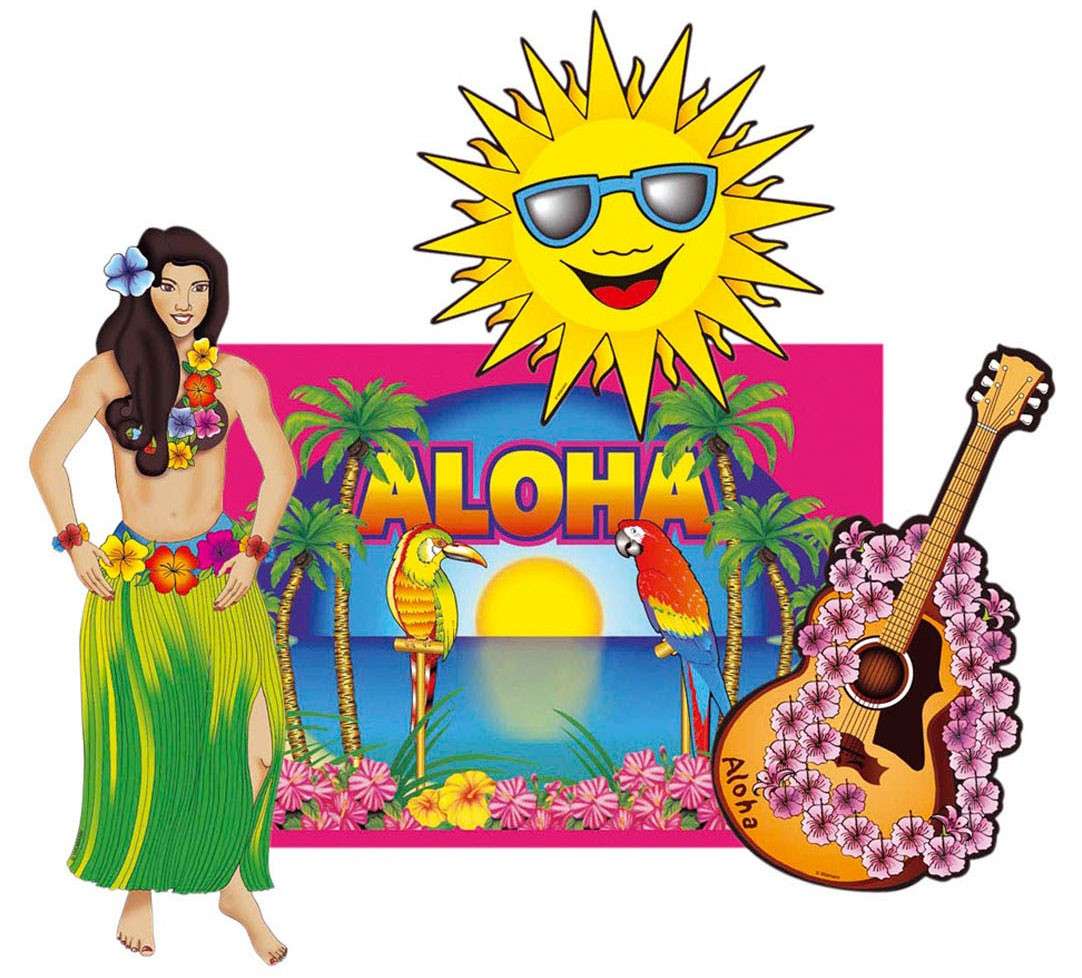 Party Sachen Frisch Beach Party Hawaii Decoration Set
