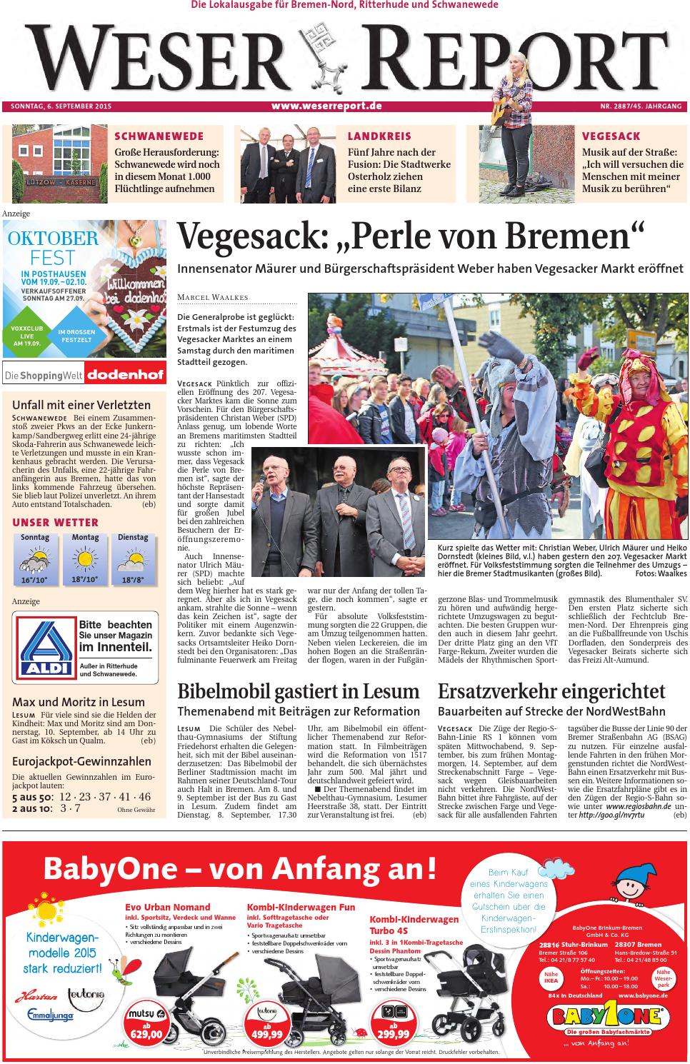 Rankgitter Aldi Luxus Weser Report nord Vom 06 09 2015 by Kps