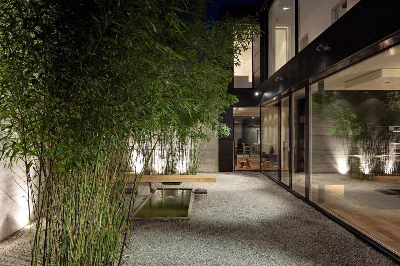 Reihenhaus Gartengestaltung Best Of Einfamilienhaus Uetliburg atrium Gartengestaltung Bambus