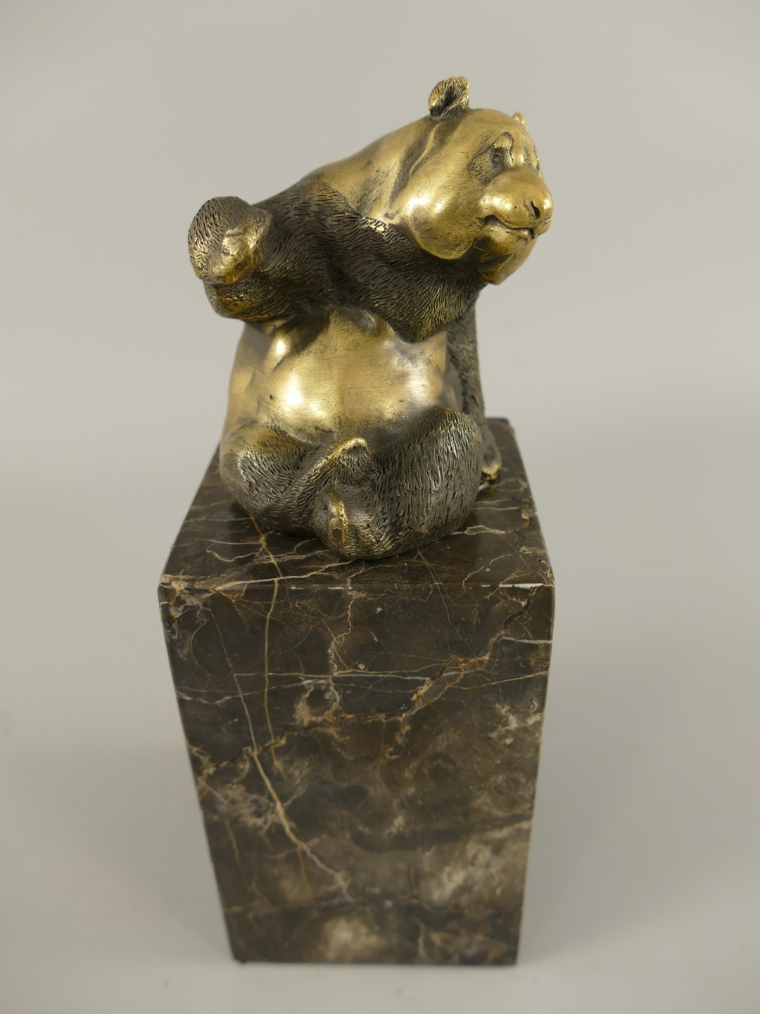 Rostige Gartenartikel Elegant Bronze Figur Panda H 21x8cm Bronzen Tiere