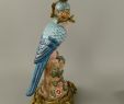 Rostige Gartenartikel Elegant Porzellanvogel Blau L R Set 2 H 37cm Set