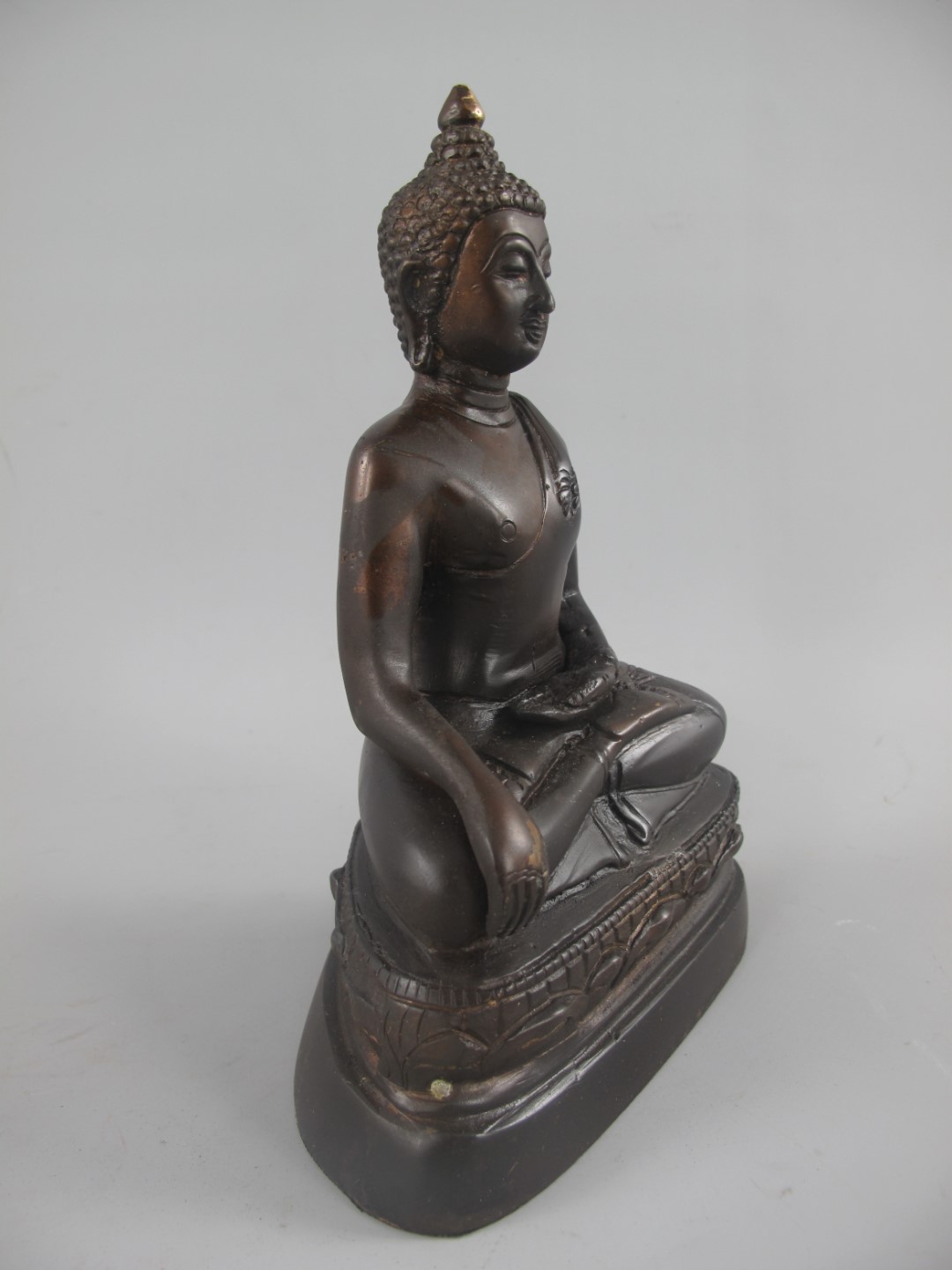 Rostige Gartenartikel Schön Nt Buddha Sitz Bronze H 20x14x8cm