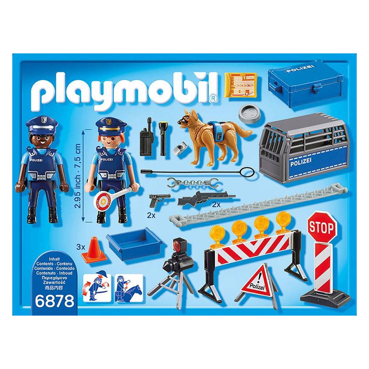 Rostkugeln Einzigartig Playmobil 6878 Polizei Straßensperre Spielzeug Menschen