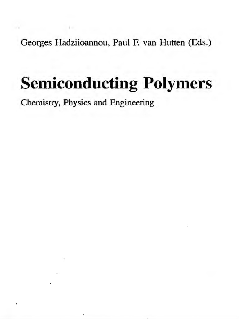 SchÃ¶ne Garten Ideen Neu Semiconducting Polymers Semiconductors