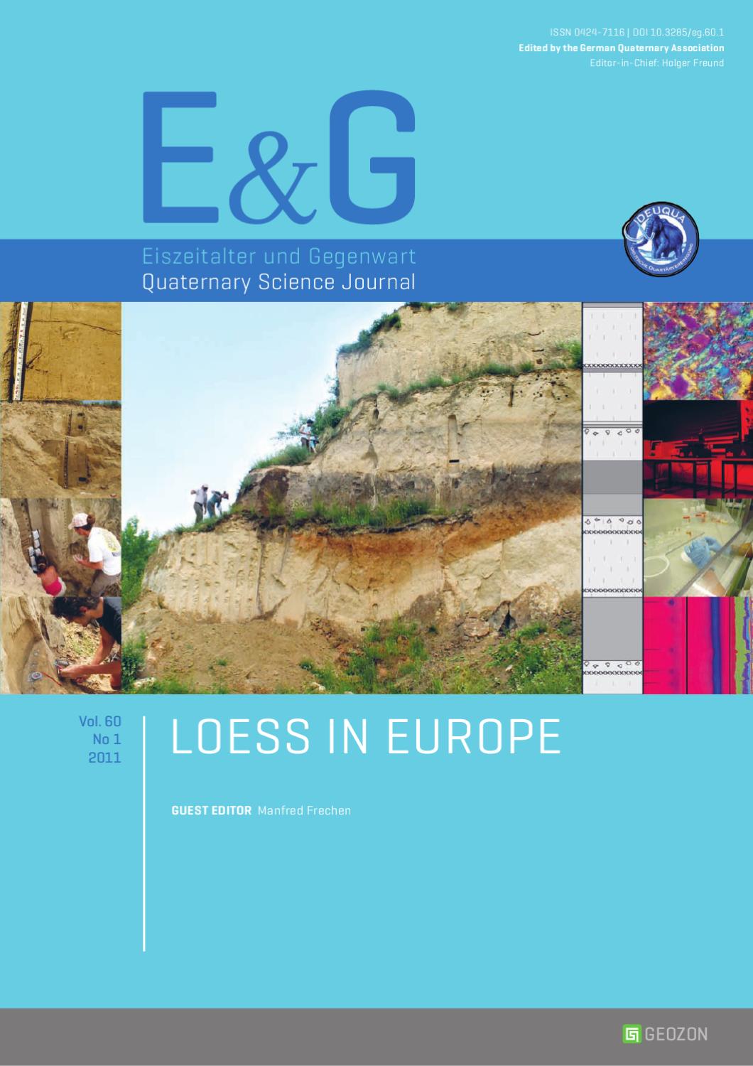 Schöne Terrassen Bilder Neu E&g – Quaternary Science Journal Vol 60 No 1 by Geozon