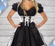 Schwarzes Halloween Kleid Elegant 2tlg Dirndl In Silber Schwarz