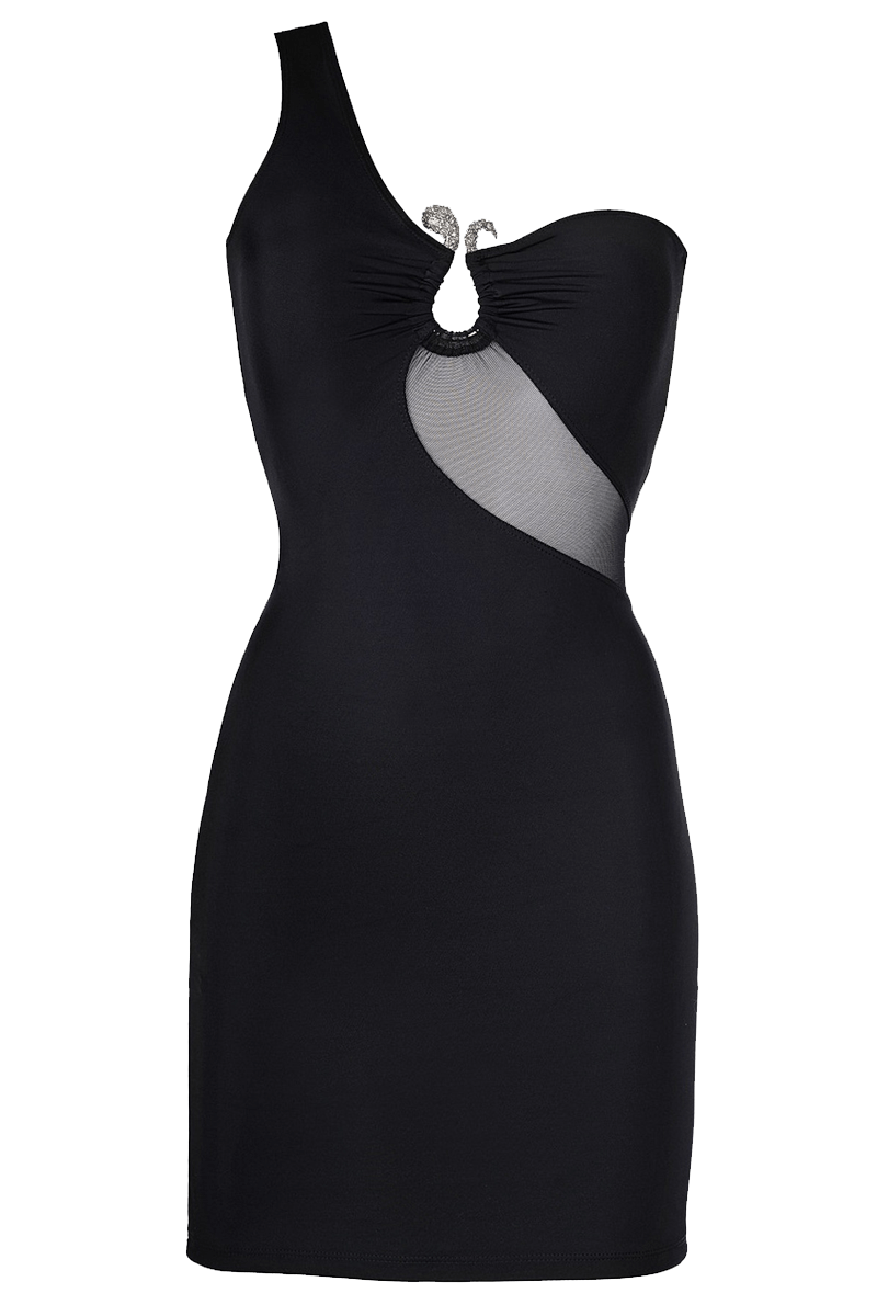 Schwarzes Kleid Halloween Frisch E Shoulder Kleid