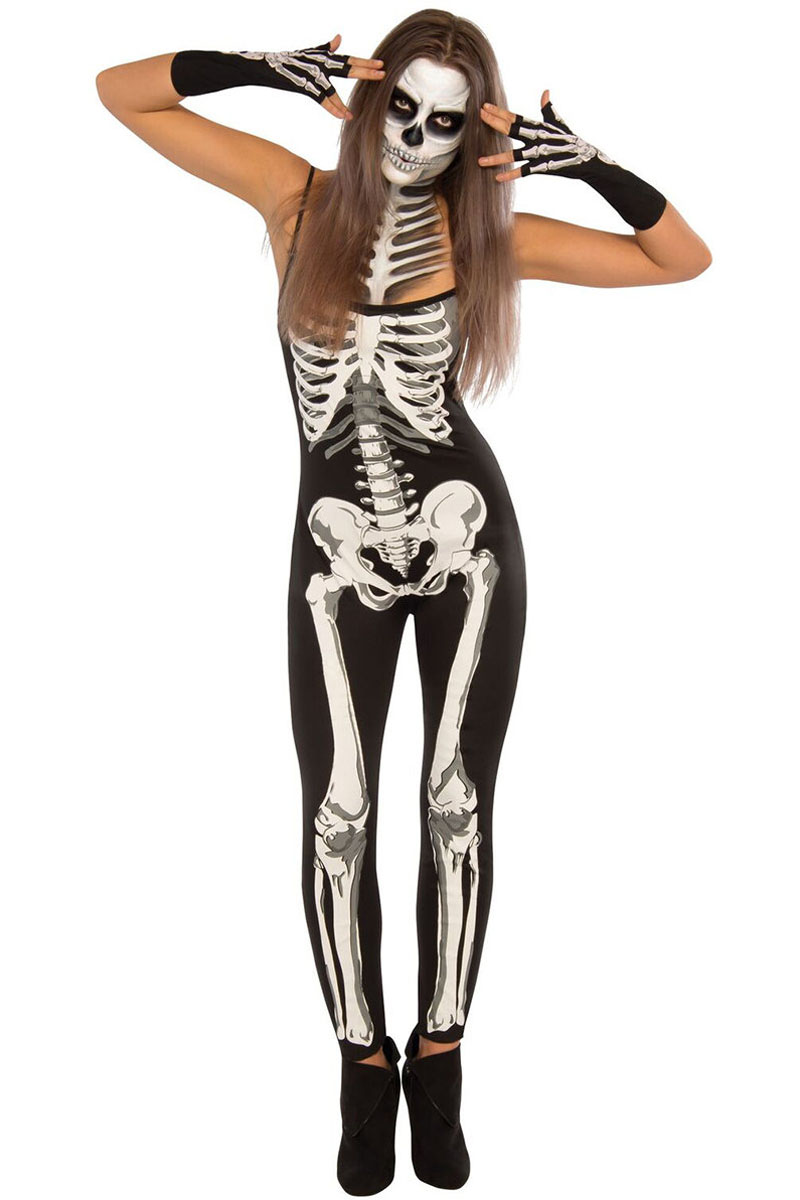 Skelett Anzug Damen Frisch Großhandel Ysmarket 2017 Faszinierende Damen Y Halloween Kostüme Für Frauen Halloween Party Skeleton Overall Kostüm Cosplay S Von Hiem