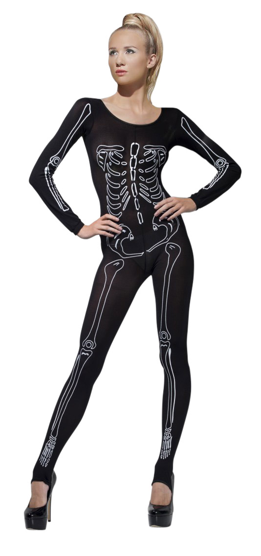 p halloween skelett kostum fur damen