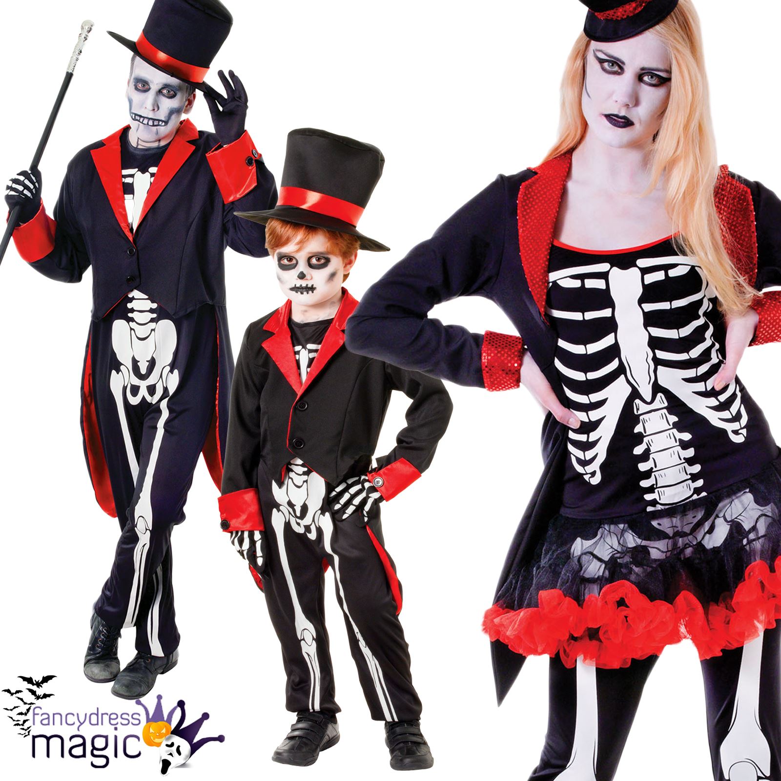 Skelett Halloween KostÃ¼m Schön Damen Herren Kinder Knochen Jangles Skelett Halloween