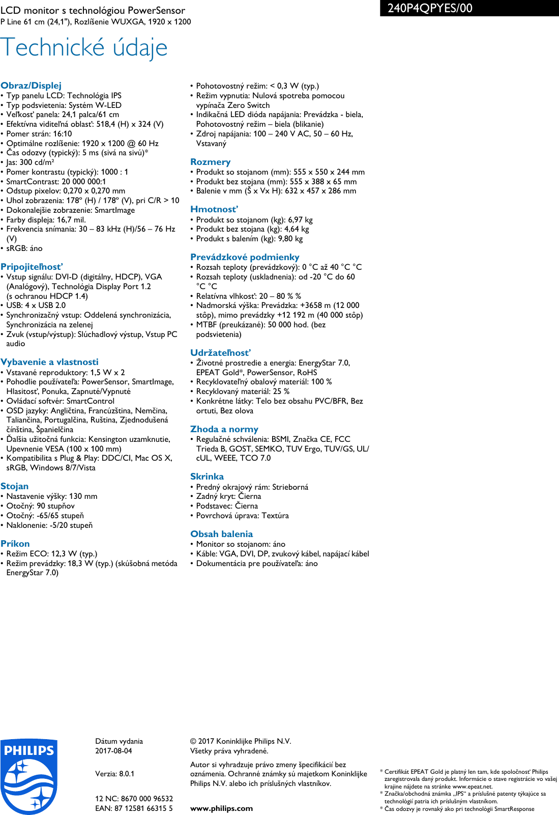 240P4QPYES00 User Guide Page 3