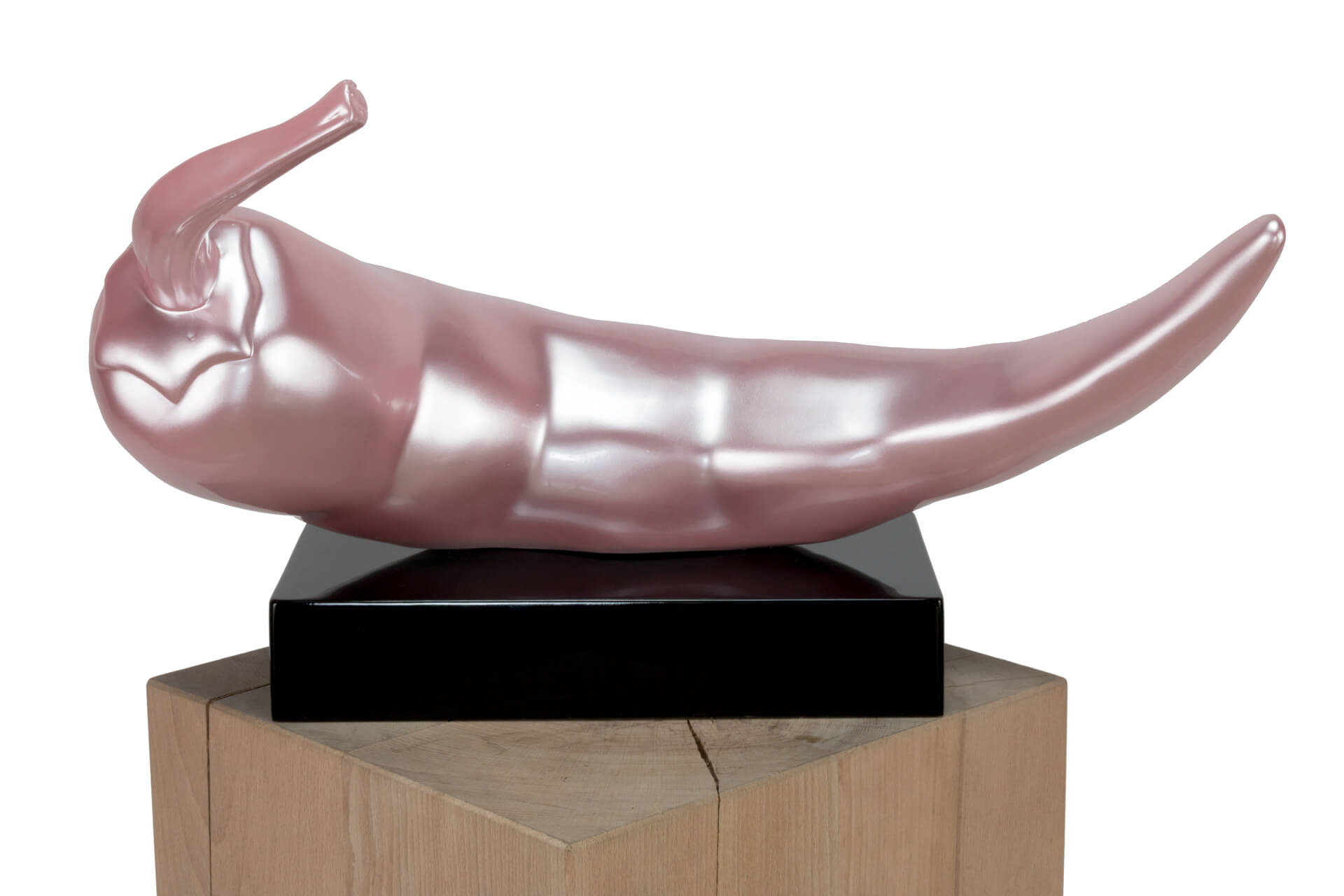 KL modern chili deko rosa skulptur statue aus stein figur plastik 01