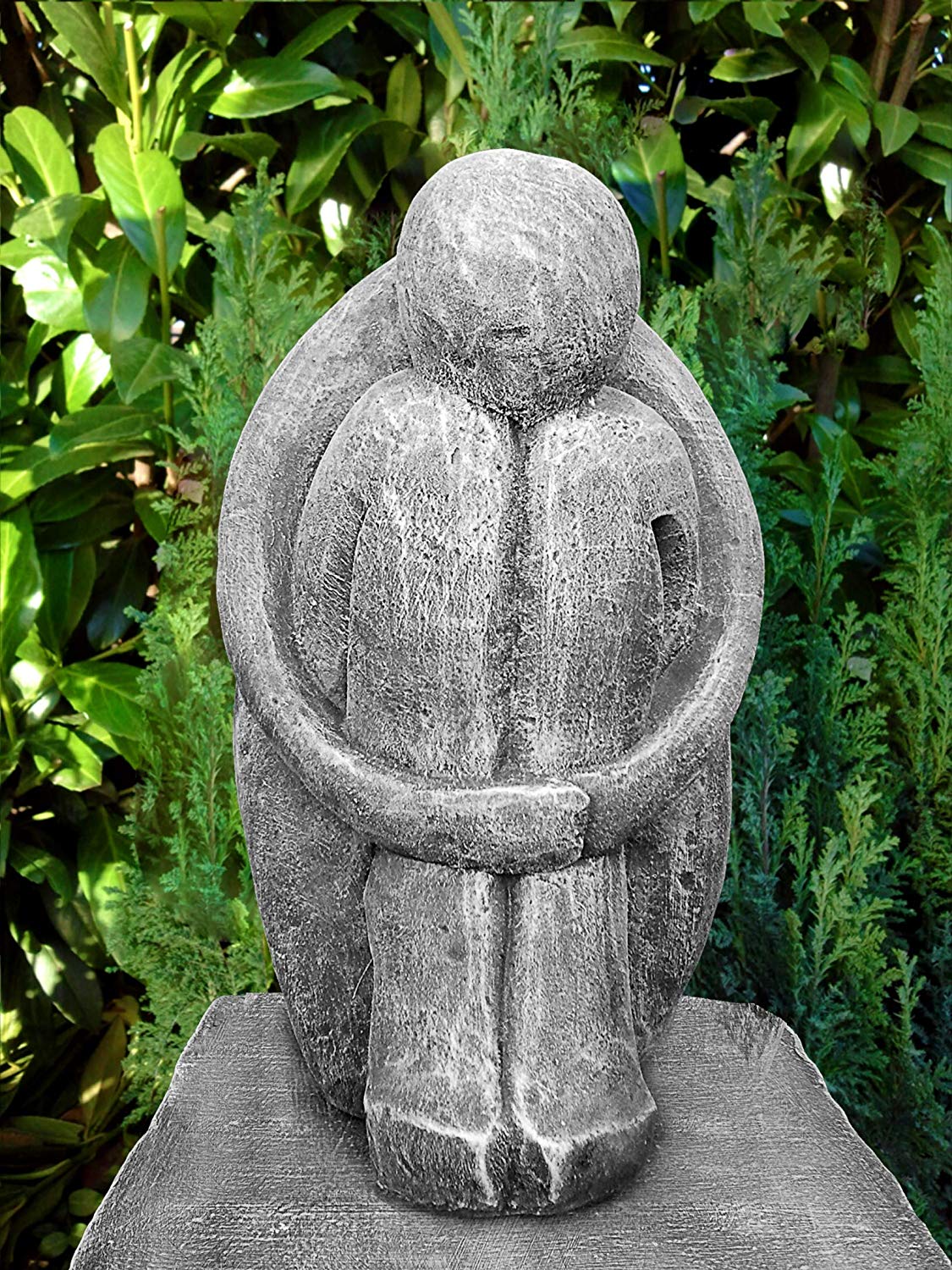 Steinfiguren Garten Frisch Tiefes Kunsthandwerk Steinfigur Single In Dunkelbraun