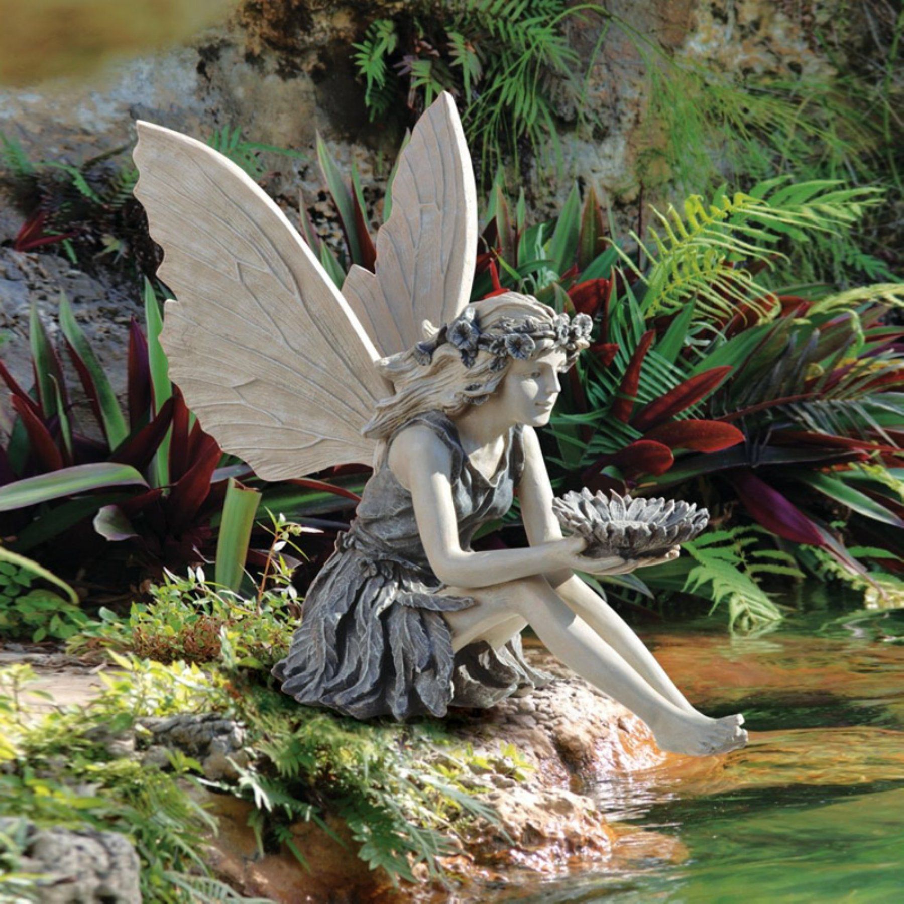 Steinfiguren Garten Schön Design toscano the Sunflower Fairy Garden Statue Eu